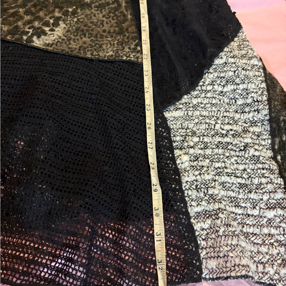 Vintage concepts Mixed-Texture Patchwork asymmetr… - image 13